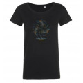 T-shirt femme premium bio Triskell 3 Dragons Celtic Dream Black XS