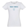 T-shirt femme Saint Tropez French Riviera Ancre Blanc S