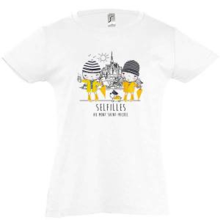 Tshirt femme Selfilles Mont Saint Michel Blanc S