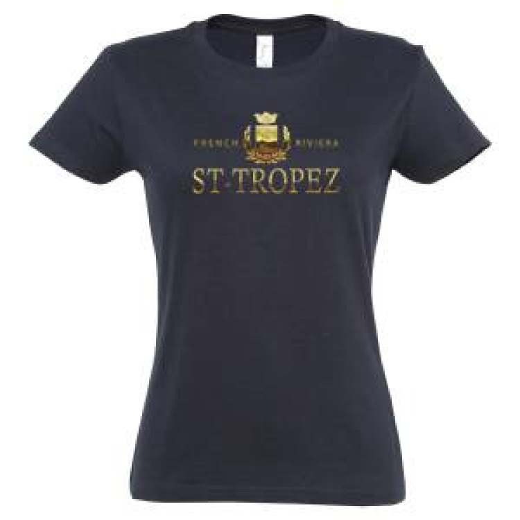 T-shirt femme St Tropez French Riviera Blanc S