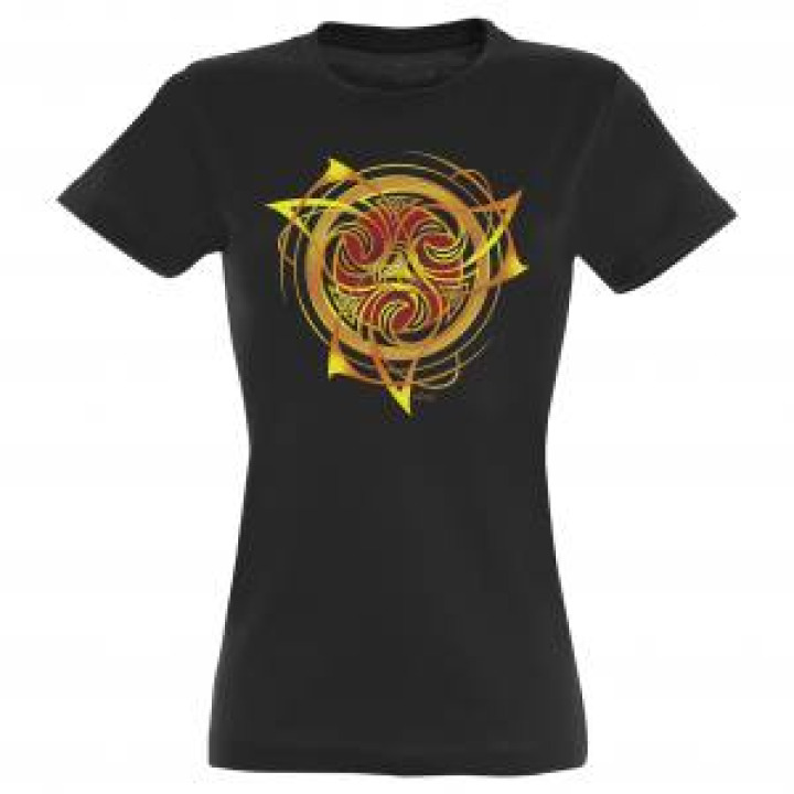 Tshirt femme Triskell Black M