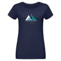 T-shirt femme Trois Monts Mont Saint Michel + Strass French Marine S