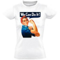 T-shirt femme We Can Do It !!! Blanc S