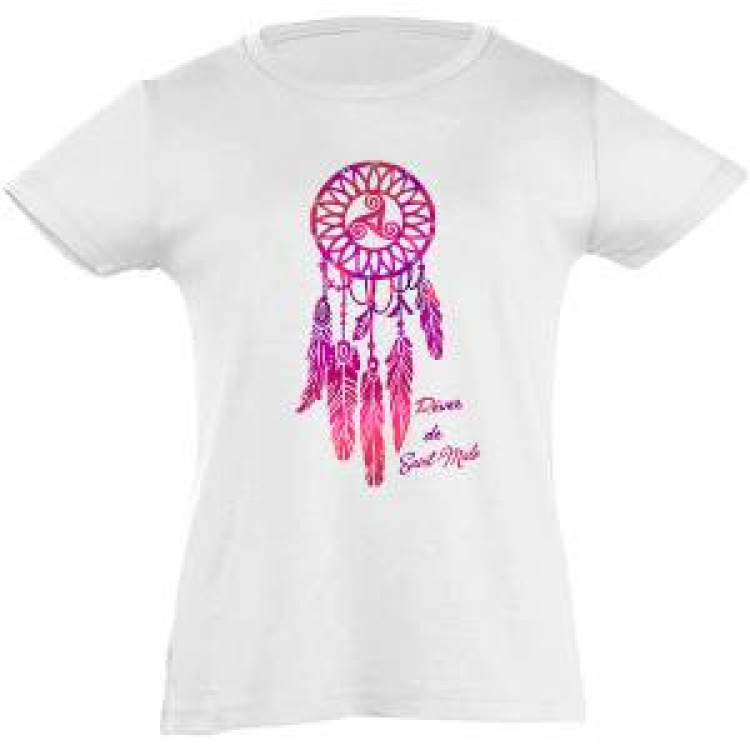 T-shirt fillette Attrape-r&ecirc;ves Saint Malo Blanc 4 ans