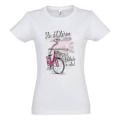 T-shirt fillette Balade à Vélo ! Île d’Oléron Blanc 4 ans