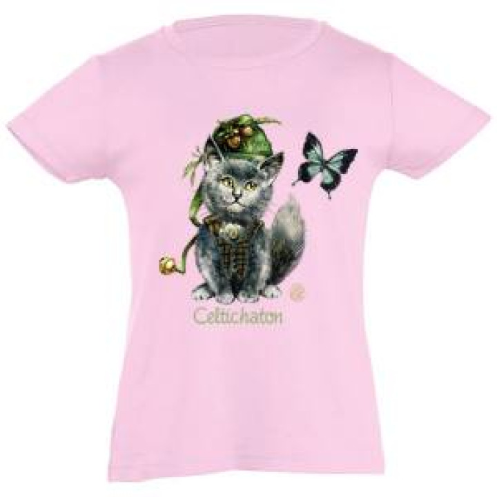 Tshirt fillette Celtichaton Rose Moyen 4 ans