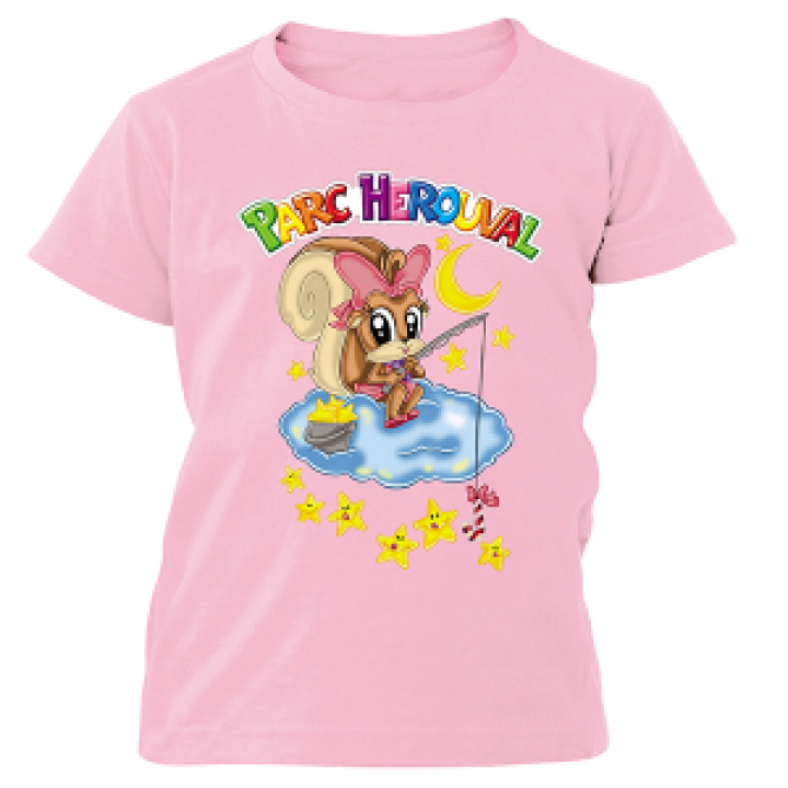 Tshirt fillette Fille Pêcheur Detoiles Parc Herouval Rose Moyen 4 ans