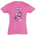 T-shirt fillette Filles Télésiège Pyrénées Rose Orchidée 2 ans