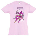 T-shirt fillette Filles Télésiège Saint Lary Rose Moyen 2 ans