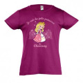 T-shirt fillette Je suis la Jolie Princesse de Cheverny Fuschia 2 ans