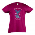 T-shirt fillette Je suis la Reine des Sir&egrave;nes de l&rsquo;ile de Sein + transfert Sir&egrave;ne Fuschia 2 ans