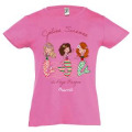 T-shirt fillette Jolies Sir&egrave;nes de Biarritz Rose Orchid&eacute;e 2 ans