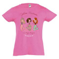 T-shirt fillette Jolies Sir&egrave;nes du Pays Basque Saint Jean de Luz Rose Orchid&eacute;e 4 ans