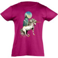 T-shirt fillette Licorne Fuschia 2 ans