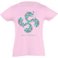 T-shirt fillette Papillon Croix Basque Pays Basque Blanc 12 ans