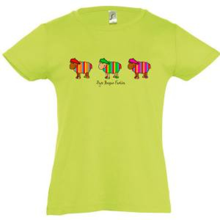 T-shirt fillette Pays Basque Fashion Rose Orchid&eacute;e 2 ans