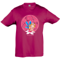 T-shirt fillette Petite F&eacute;e de Bretagne + Strass Fuschia 2 ans