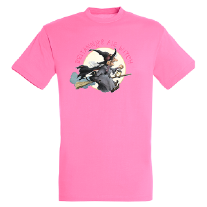 Tshirt fillette Sorciere Britannys Air Witch Rose Orchidée 4 ans
