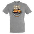 T-shirt homme 2 CV Vintage Breizh Tour Gris Chin&eacute; XS