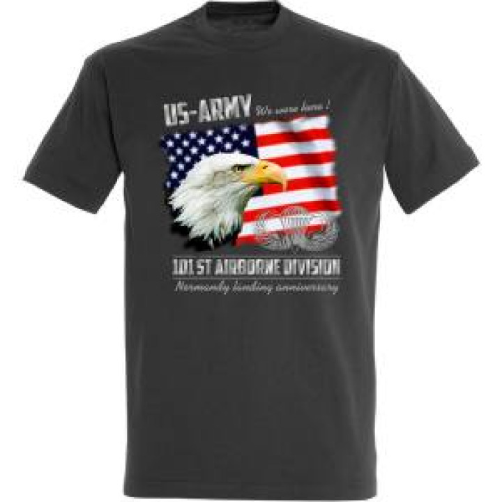 Tshirt homme Aigle 101ème Airborne Gris Souris S