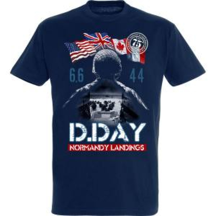 Tshirt homme ajusté Barge de Débarquement dans le Soldat DDay 75ème Marine S