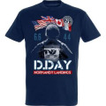 T-shirt homme ajust&eacute; Barge de D&eacute;barquement dans le Soldat D-Day 75&egrave;me Denim S