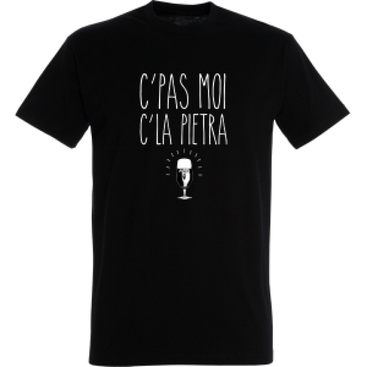 Tshirt homme ajusté Cpas Moi Cla Pietra Noir Profond S