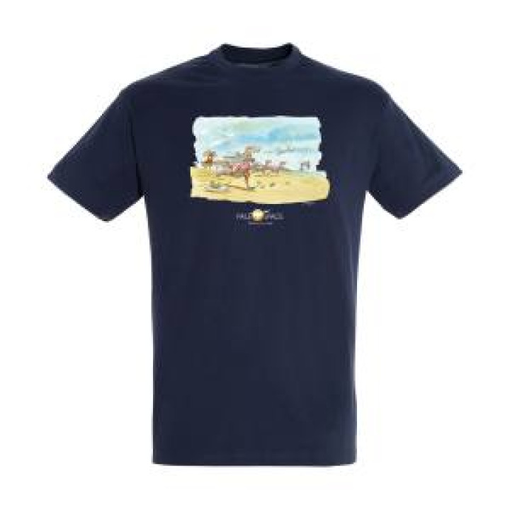 Tshirt homme ajusté Dinausores à la Plage Paléospace French Marine XS