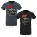 T-shirt homme ajusté Grimpeur de Cols Col du Portet 2215m Saint Lary Anthracite Chiné S