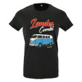 T-shirt homme ajusté Landes Combi sous tons Anthracite Chiné M
