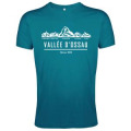 T-shirt homme ajusté Logo Client Vallée D’Ossau 2022 (Impression Blanche) Oxblood Chiné XS