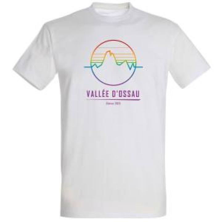 Tshirt homme ajusté Logo Client Vallée DOssau 2023 Blanc S
