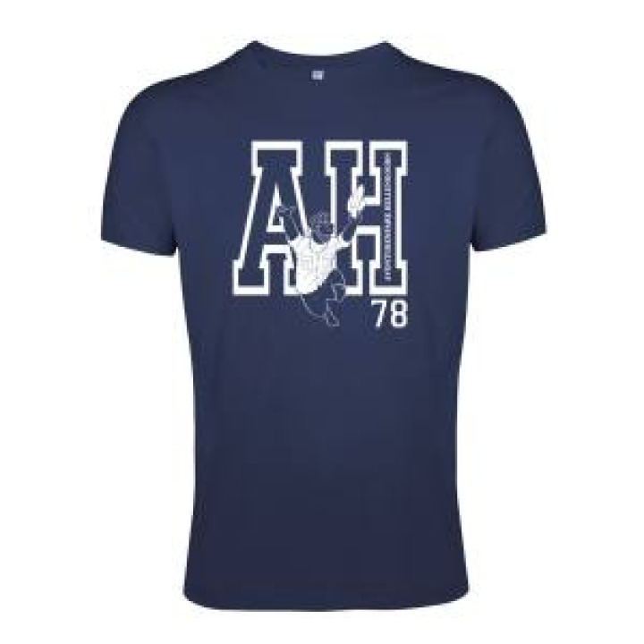 Tshirt homme ajusté Sérigraphie Ah Baba à Moitie Transparent French Marine S