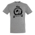 T-shirt homme ajust&eacute; S&eacute;rigraphie Lion Thoiry Aventures & Safari Gris Chin&eacute; XS