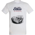 T-shirt homme ajusté Super Corsica Classique Blanc S