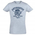 T-shirt homme ajusté Tête de Tigre le Pal Bleu ciel chiné XS
