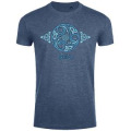 T-shirt homme ajust&eacute; Triskell Couleurs Bleue Denim Chin&eacute; XS