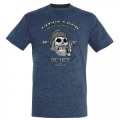 T-shirt homme ajust&eacute; Vieux Loup de Mer Belle &Icirc;le Denim Chin&eacute; S