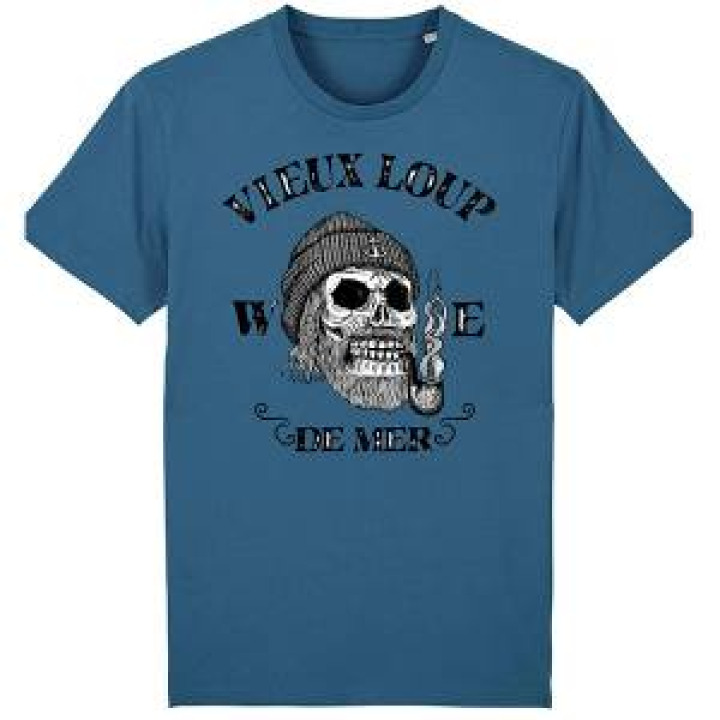 Tshirt homme ajusté Vieux Loup de Mer Denim L