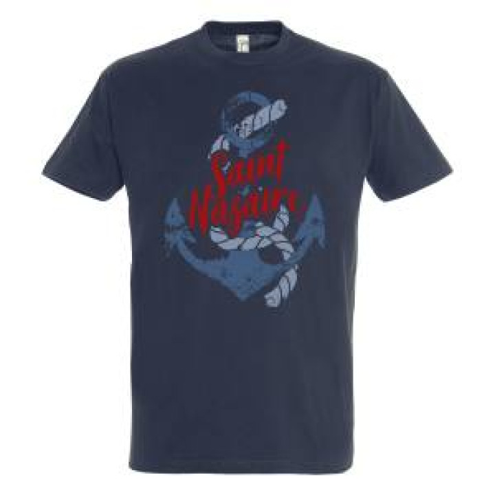 Tshirt homme Ancre Bleue Saint Nazaire Marine S