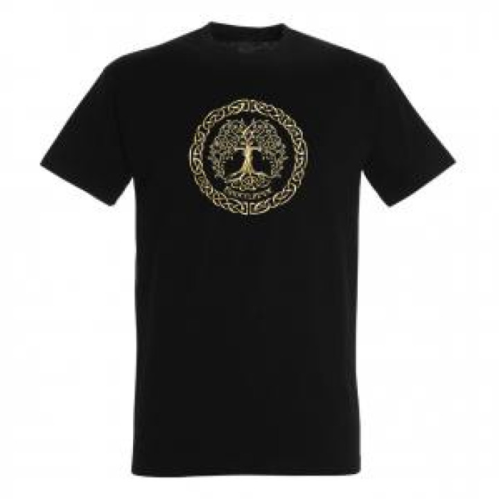 Tshirt homme Arbre de Vie Brocéliande Noir Profond M