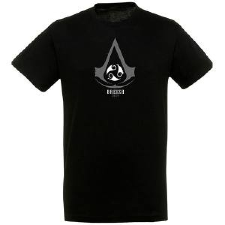 Tshirt homme Assassins Breizh Noir Profond M