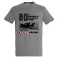 T-shirt homme Barge Never Forget 80th Anniversary Gris Chin&eacute; S
