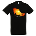 T-shirt homme Bateau dans Carte Belle &Icirc;le en Mer Noir Profond XS
