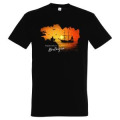 T-shirt homme Bateau dans Carte Bretagne Noir Profond XS