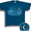 T-shirt homme Bateau en Mer + Broderie Macareux Denim S