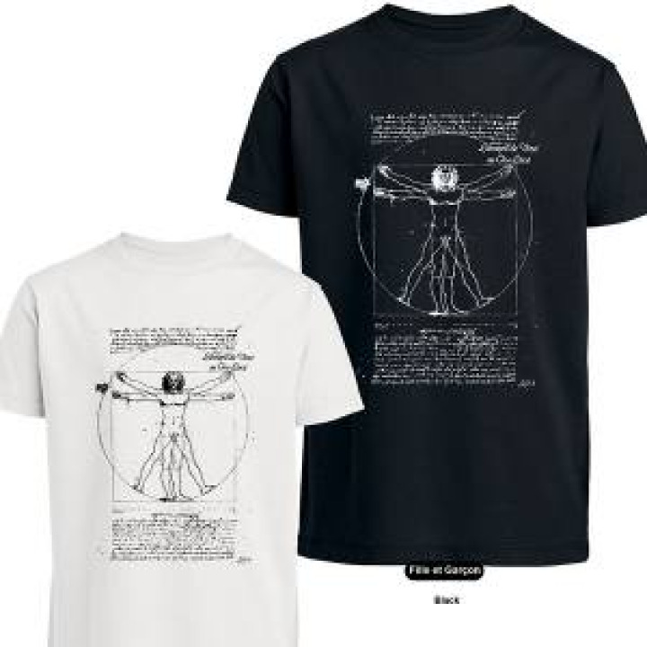 Tshirt homme bio ajusté Homme de Vitruve Black XS