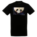 T-shirt homme bio ajusté Panda et Ses Bebes Zoo de Beauval (Jumelle Mixte) Noir XS