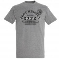 T-shirt homme bio ajusté Port Winston 80th Anniversary Gris Chiné M