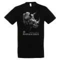 T-shirt homme bio ajusté Rhino Gamme Black Zoo Boissière du Dore Noir S